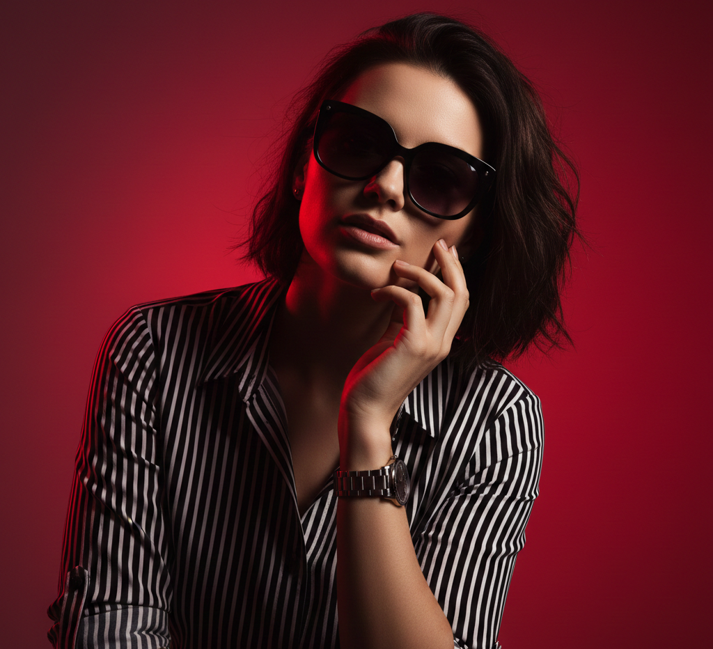 Black and white portrait photography focused on eyes